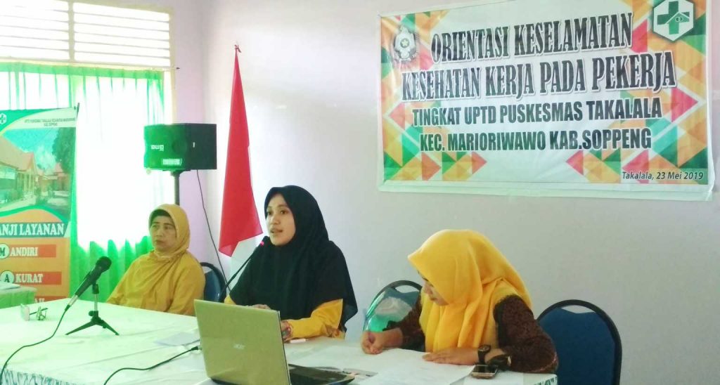 Pembawaan Materi pada Orientasi Keselamatan Kesehatan Kerja pada Pekerja