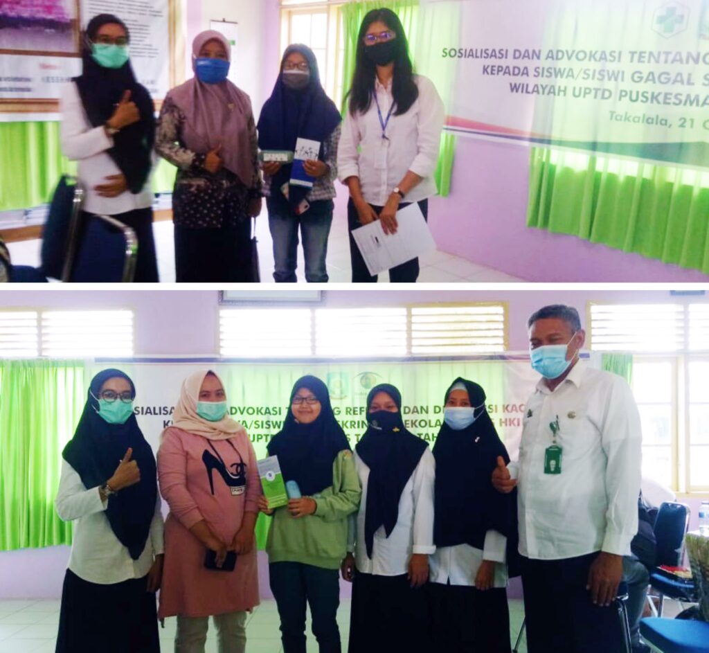 Siswa memperoleh kacamata langsung digunakan